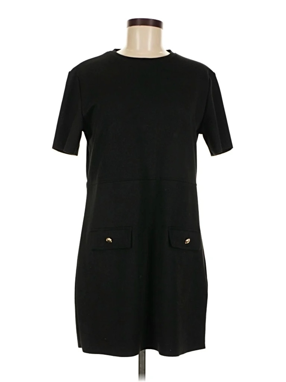 Zara Black Short Sleeve Business Dress